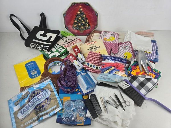 Lote Surtido de Artículos de Hogar, Limpieza y Regalería - imagen 1