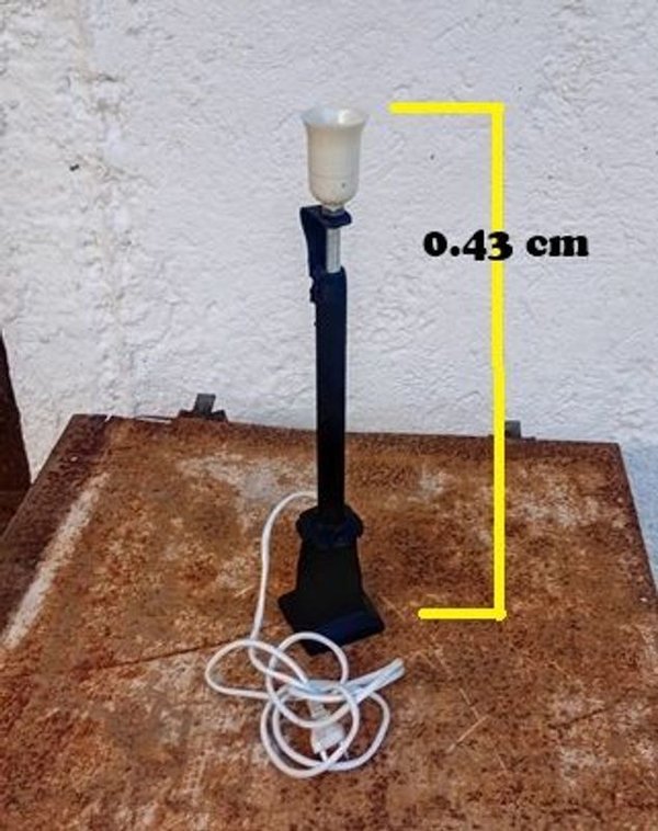 Lámpara Portátil Negra con Soporte para Chapista, Instalación Nueva