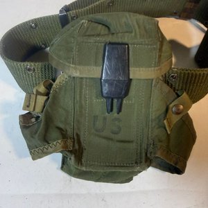 Cinturón Táctico Militar Verde con Portaobjetos - imagen 4