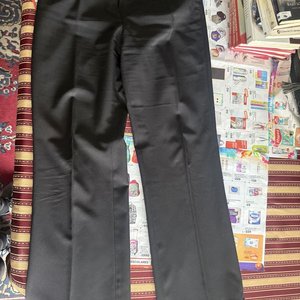 Pantalón de Vestir Negro Talle 44 Corte Recto - imagen 3