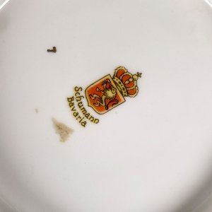 Tres Centros de Porcelana Bavaria con Decoración de Querubines - imagen 6