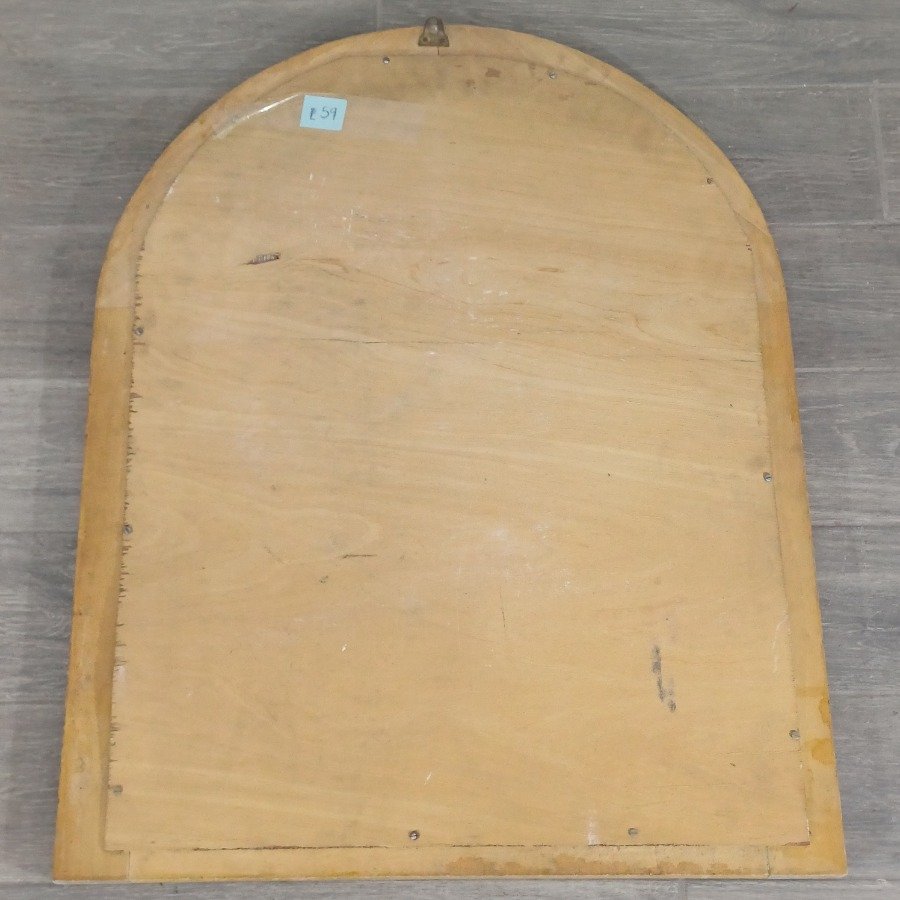 Espejo con marco en madera de estilo arqueado - imagen 6