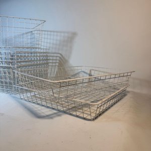 Lote de 10 Cajones Organizadores de Malla Metálica Blancos - imagen 3