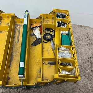 Caja de Herramientas Metálica MACC Desmontable Verde y Amarilla - imagen 5