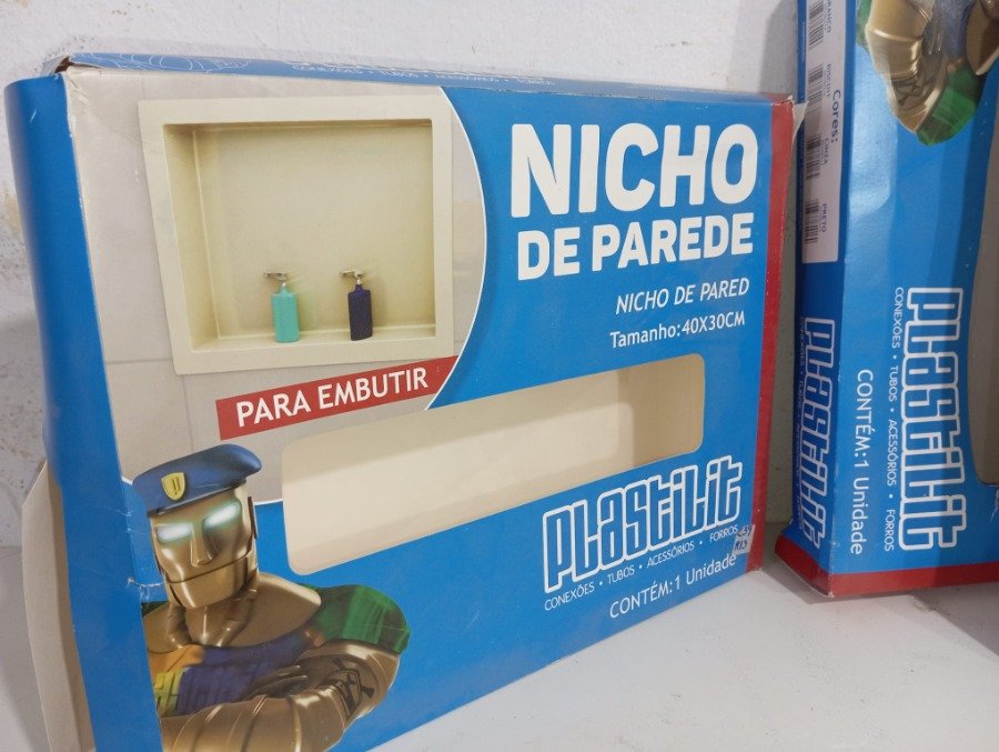 Nicho de empotrar en PVC blanco crudo - imagen 4