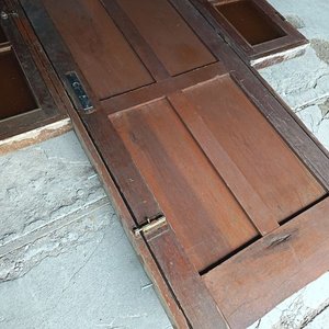 Zaguan de Madera con Ventanas Laterales - Cedro - imagen 3