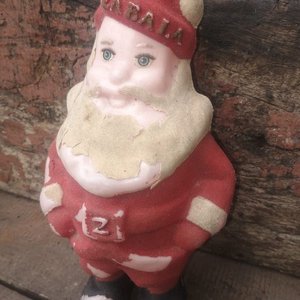 Figura Antigua de Papá Noel Zabala de Celulosa - imagen 3