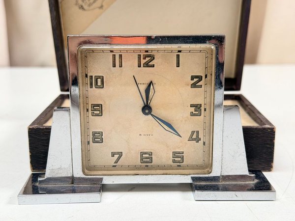 Reloj de Mesa Art Deco Suizo Frecquero & Cía Montevideo