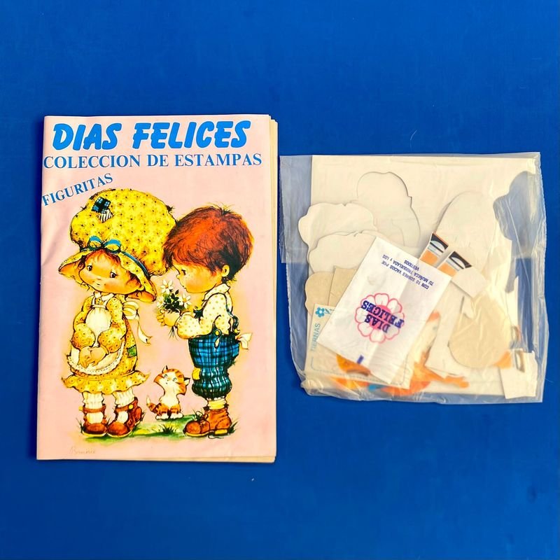 Álbum de Figuritas "Días Felices" con Figuras Recortables y Bolsa Sellada
