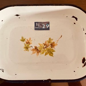 Fuente Enlozada Rectangular con Diseño Floral - imagen 2