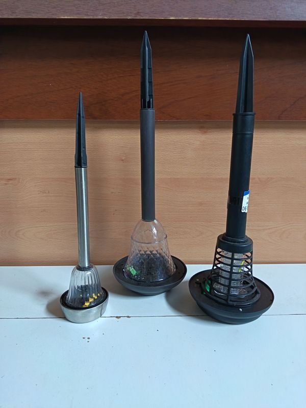 Lote de 3 Faroles Solares para Jardín - imagen 1