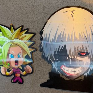Stickers de Personajes Anime: Caulifla y Kaneki Ken - imagen 2