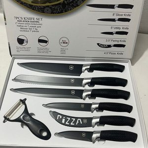 Set de 7 Cuchillos de Cocina con Pelador y Antiadherente - imagen 2