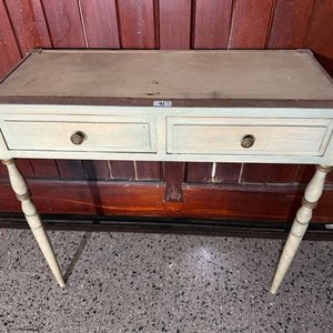 Dressoire de Madera con Tapa de Mármol y Dos Cajones - imagen 2