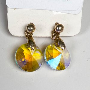 Par de Caravanas de Plata con Piedras Brillantes - imagen 3