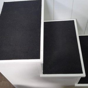Escalera para Mascotas de 3 Niveles, Blanca con Negro - imagen 5