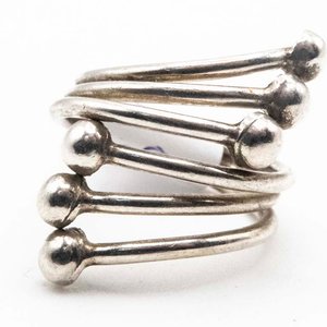Anillo de Plata con Bolitas - imagen 1