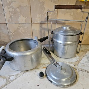 Olla a Presión y Viandera de Aluminio con Detalles - imagen 3