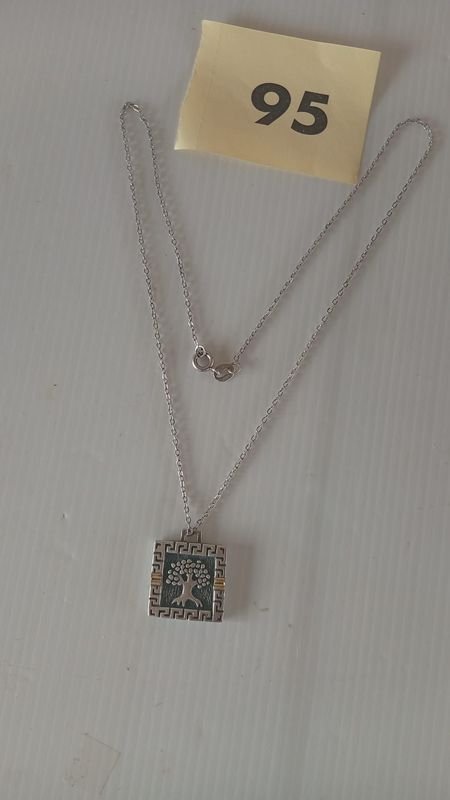 Cadena de plata con árbol de la vida - imagen 2