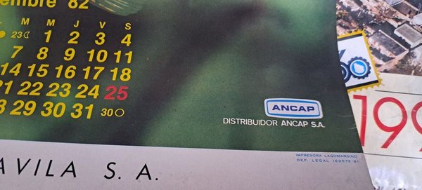 Calendarios de FUNSA y ANCAP (Animales) - imagen 6