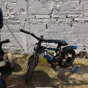 Bicicleta Infantil y Triciclo Azul con Capota - imagen 3