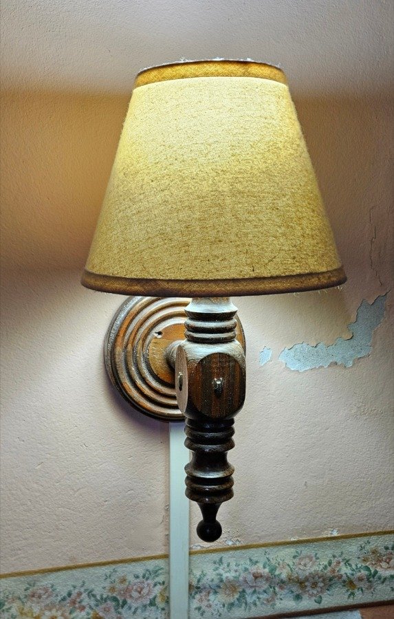 2 Apliques de Luz de Pared Vintage con Pantallas