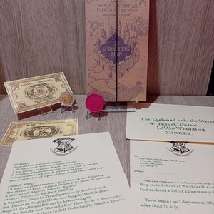 Lote siguiente: Set Completo Harry Potter: Mapa del Merodeador, Carta Hogwarts y Más