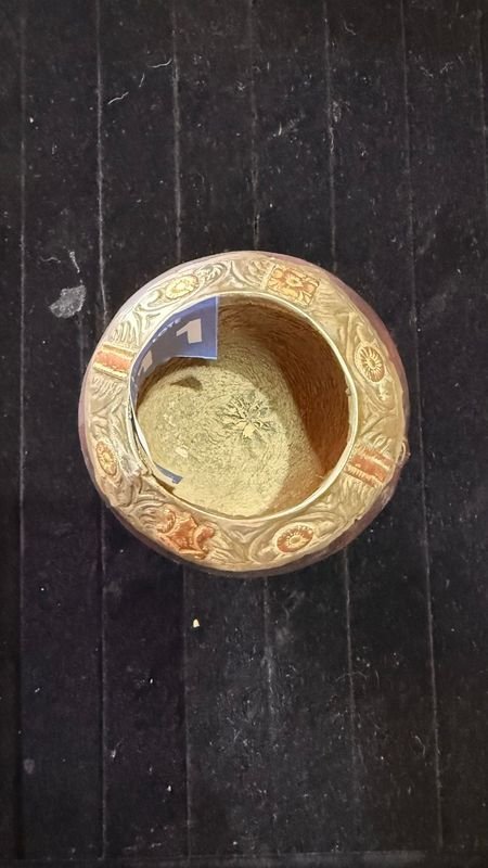 Mate con virola de plata y oro - imagen 2
