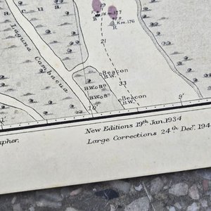 Mapa Antiguo Río Uruguay: Isla Juncal a Concordia (1934) - imagen 3