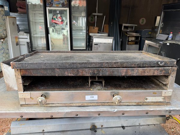 Plancha a Gas Profesional Acero Inoxidable 81x37x25cm - imagen 1