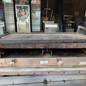Plancha a Gas Profesional Acero Inoxidable 81x37x25cm - imagen 1