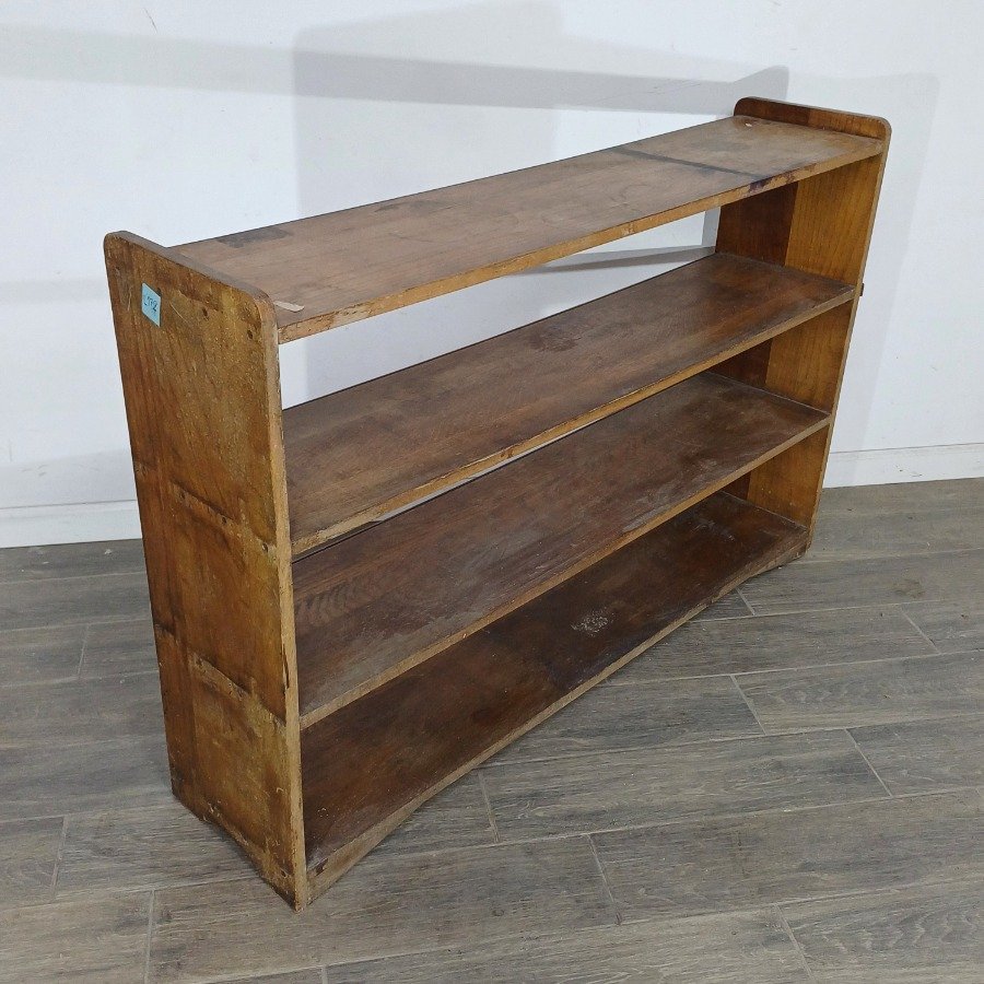 Biblioteca de roble con cuatro estantes - imagen 5