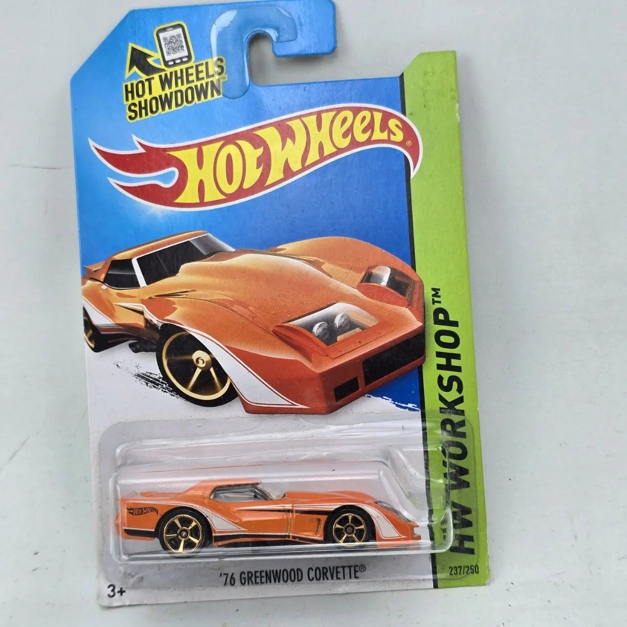 Hot Wheels Corvette Greenwood '76 Naranja Dorado