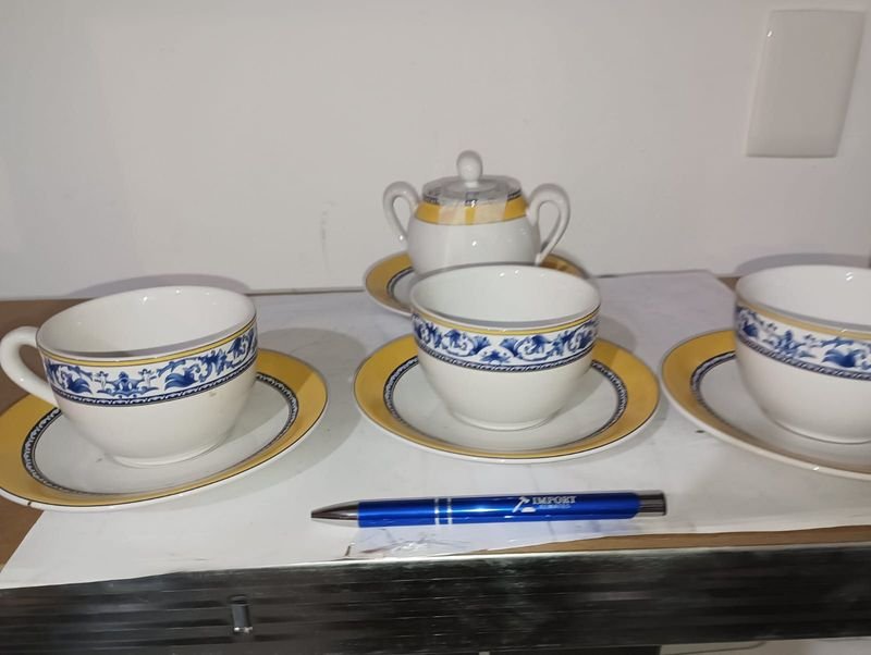 Juego de té Olmos con 4 platos y tazas - imagen 6