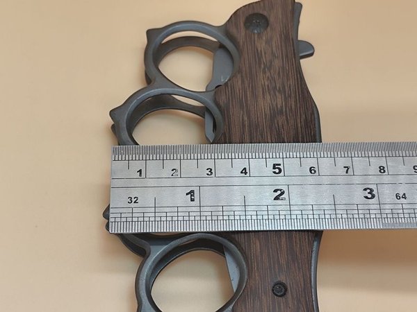 Navaja Táctica Plegable con Estructura Metálica y Empuñadura de Madera - imagen 13