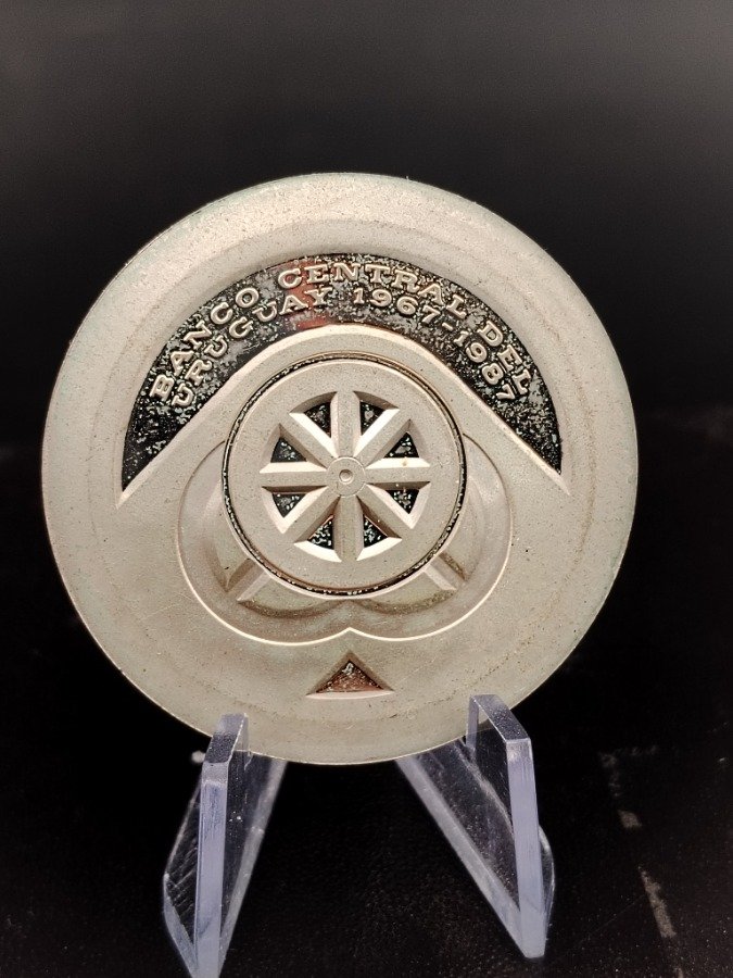 Moneda de Plata Uruguay N$5.000 - 20 Años del BCU (1967-1987)