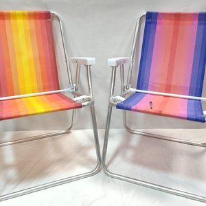 Lote anterior: Lote de 2 Sillas de Playa Plegables de Aluminio con Tiras Multicolor