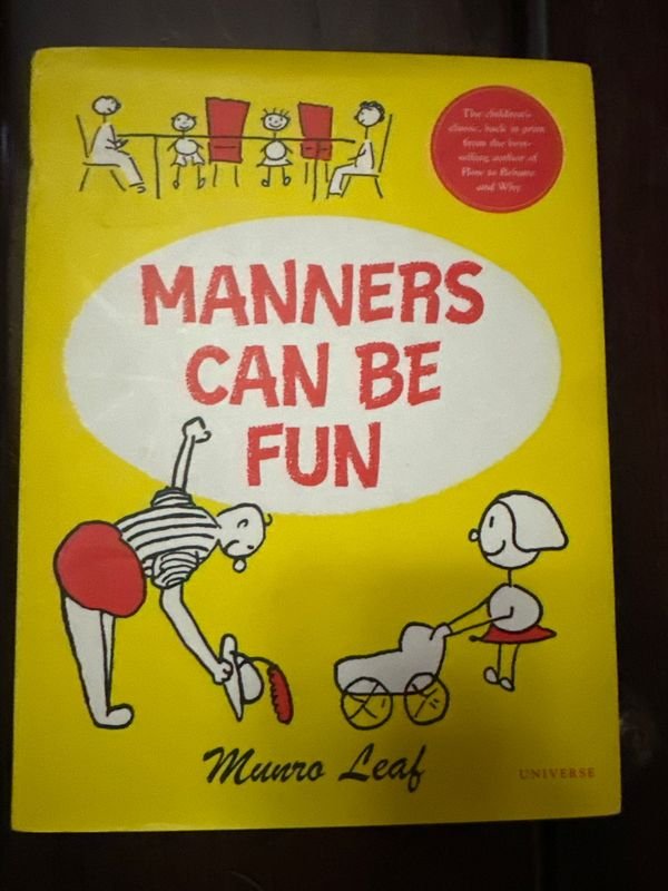 Libro "Manners Can Be Fun" de Munro Leaf