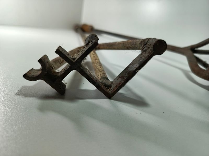 Herramientas de ganado en hierro con cabo de madera - imagen 3