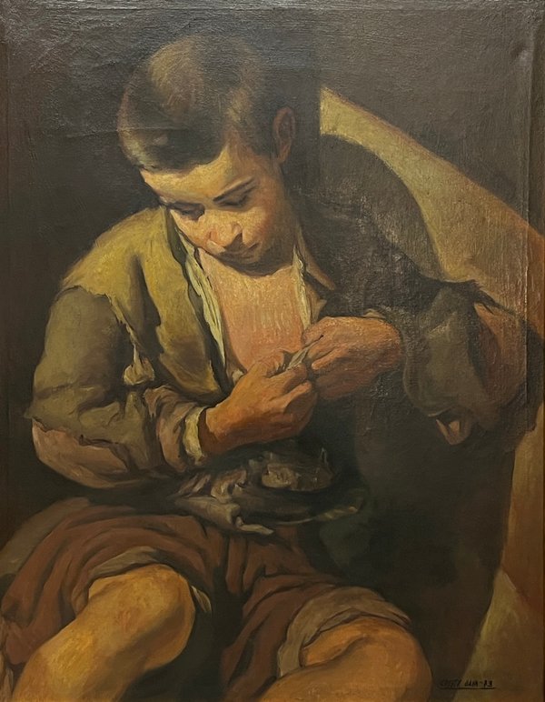 Cristy Gava "Joven Mendigo" Óleo sobre Tela, Copia de Murillo (1973) - imagen 1