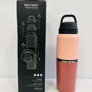 Botella de Agua y Taza de Viaje Multibev 2 en 1 Camelbak Acero Inoxidable Rosa - imagen 5