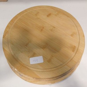 Lote siguiente: Tabla de picar redonda de madera