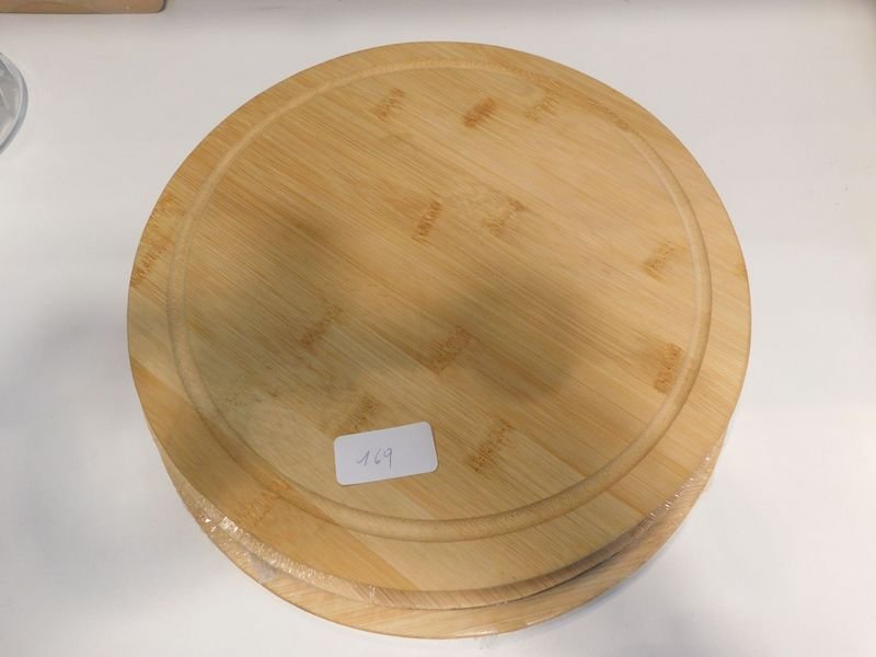 Tabla de picar redonda de madera