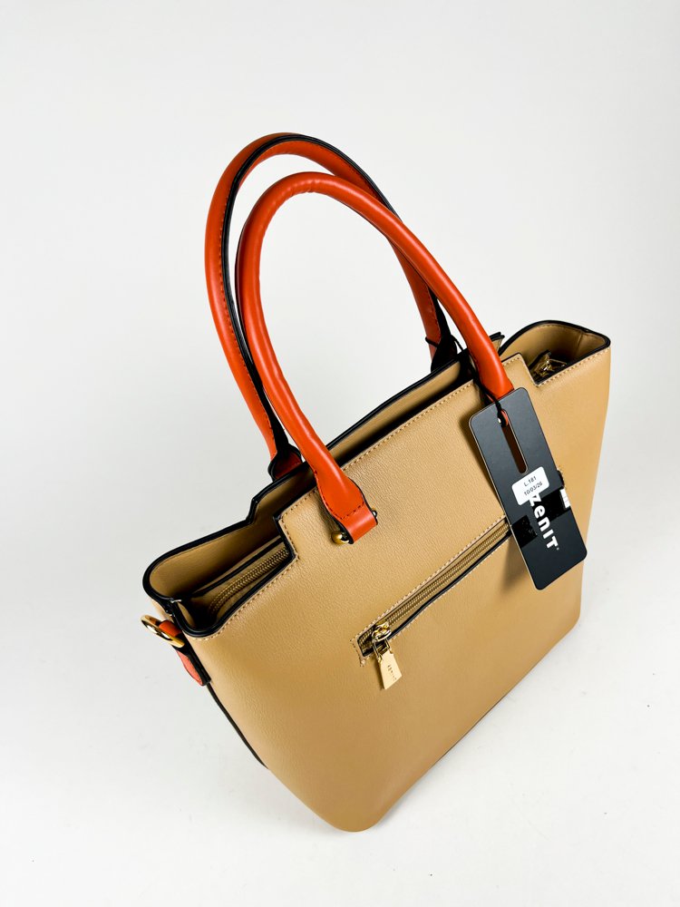 Cartera para Dama Zenit en Beige y Marrón Claro - imagen 2