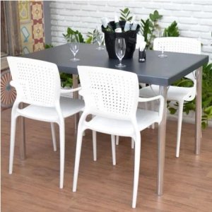 Juego de 2 Sillas Safira Blancas Modernas - imagen 4