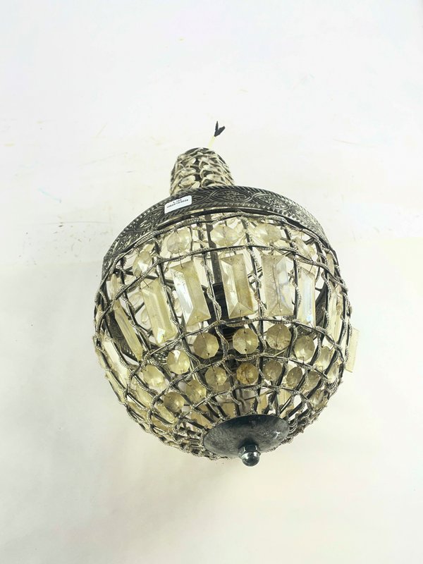 Colgante Tipo Pera con Caireles Acrílicos y Metal - 51 cm - imagen 1