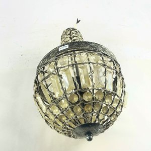 Colgante Tipo Pera con Caireles Acrílicos y Metal - 51 cm - imagen 1