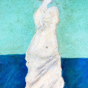 Cuadro "Venus de Milo" al óleo sobre fibra por Nilda Poppolo (1996) - imagen 2