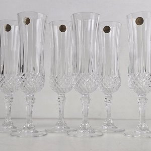 6 Copas de Cristal Francés D'Arques para Champagne - imagen 2