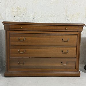 Cómodas de Madera Oscura con Tiradores Dorados - imagen 4
